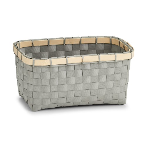 ZELLER koszyk pleciony 24x15x12 cm szary