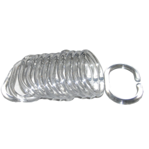 Kółka do zasłonek 12szt. bezbarwny