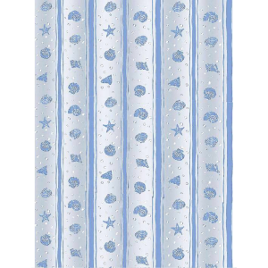 SHELL zasłonka prysznicowa niebieski