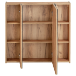 Wnętrze szafki lustrzanej zapewnia aż 6 regulowanych półek