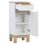 Zobacz jak wygląda środek szafki łazienkowej do przechowywania