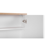 Uchwyty w drzwiach posiadają mechanizm cichego domyku