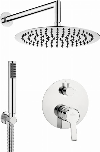 Zestaw prysznicowy ARNIKA z deszczownicą, baterią natryskową, słuchawką i wężem