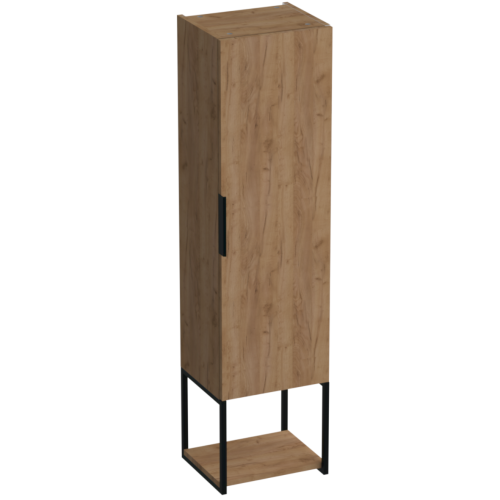 Słupek łazienkowy w wersji wiszącej o wyjątkowym kolorze drewna