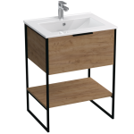 Modny zestaw meblowy z szafką i umywalką do łazienki