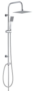 VERO zestaw natryskowy z deszczownicą chrom