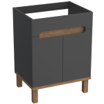 Wystarczy tylko w prawidłowy sposób ułożyć umywalkę w wyciętym miejscu szafki łazienkowej