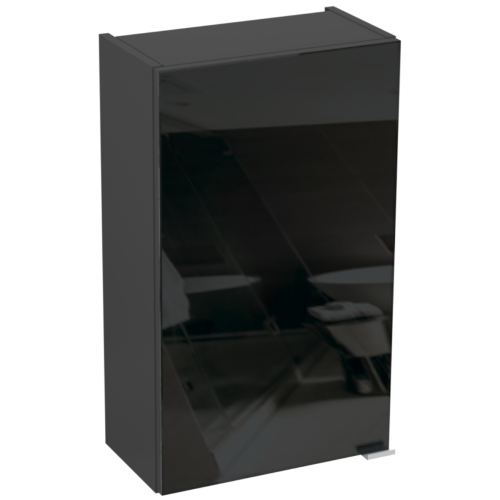 Zobacz jak fantastycznie prezentuje się front szafki oklejony szkłem