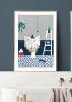 Plakat Quiet Zone A3 obraz w stylu pop-art 30x40 cm