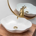 PEARL umywalka nablatowa 51 x 37 cm biały