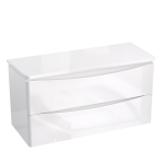 Szersza szafka podumywalkowa w komplecie z blatem do łazienki