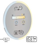 Lusterko kosmetyczne magnetyczne - podświetlenie LED
