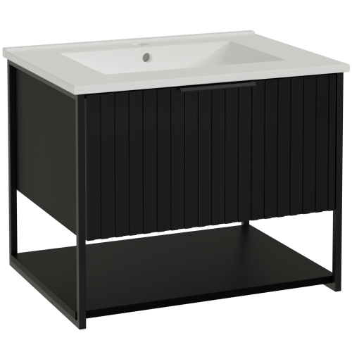 Połączenie metalowych elementów z ryflowanym frontem