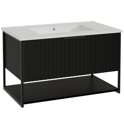 Połączenie metalowych elementów z ryflowanym frontem