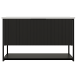 Zastosowanie zewnętrznej otwartej półki zwiększające przestrzeń do przechowywania