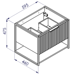 Wymiary szafki podumywalkowej z serii Turf