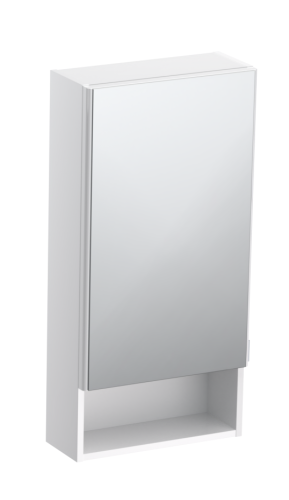 Szafka lustrzana do łazienki NOX 46 cm biały połysk