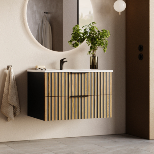 Jak może wyglądać łazienka z szafką łazienkową MERU?