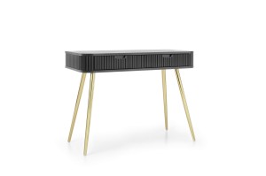 MILO Toaletka 103cm Czarna Złote Nóżki