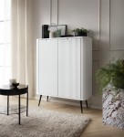 MILO Komoda Wysoka 103cm Biała Czarne Nóżki (1).jpg
