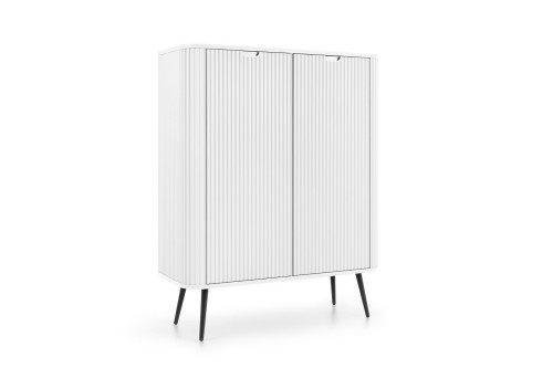 MILO Komoda Wysoka 103cm Biała Czarne Nóżki (4).jpg