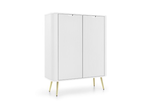 MILO Komoda Wysoka 103cm Biała Złote Nóżki (3).jpg