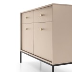 LUMI Komoda 103cm Beż, Czarny Stelaż (1).jpg