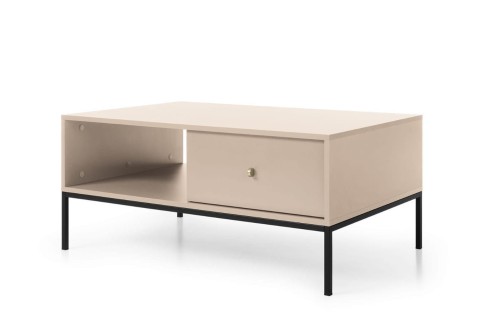 LUMI Stolik Kawowy 103cm Beż, Czarny Stelaż (3).jpg