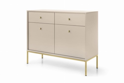 LUMI Komoda 103cm Beż, Złoty Stelaż (1).jpg