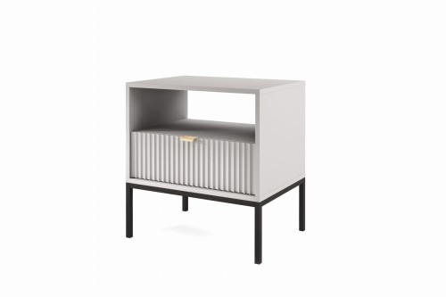 VERO Szafka Nocna 54cm Szary Czarny Stelaż (1).jpg