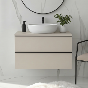 Szafka łazienkowa z blatem ONE 60 cm kaszmir 2 szuflady