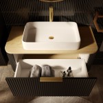 Rivela Szafka pod umywalkę 80cm Czarny