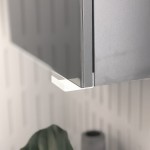 Wiszący słupek posiada aluminiowy uchwyt do otwierania drzwiczek